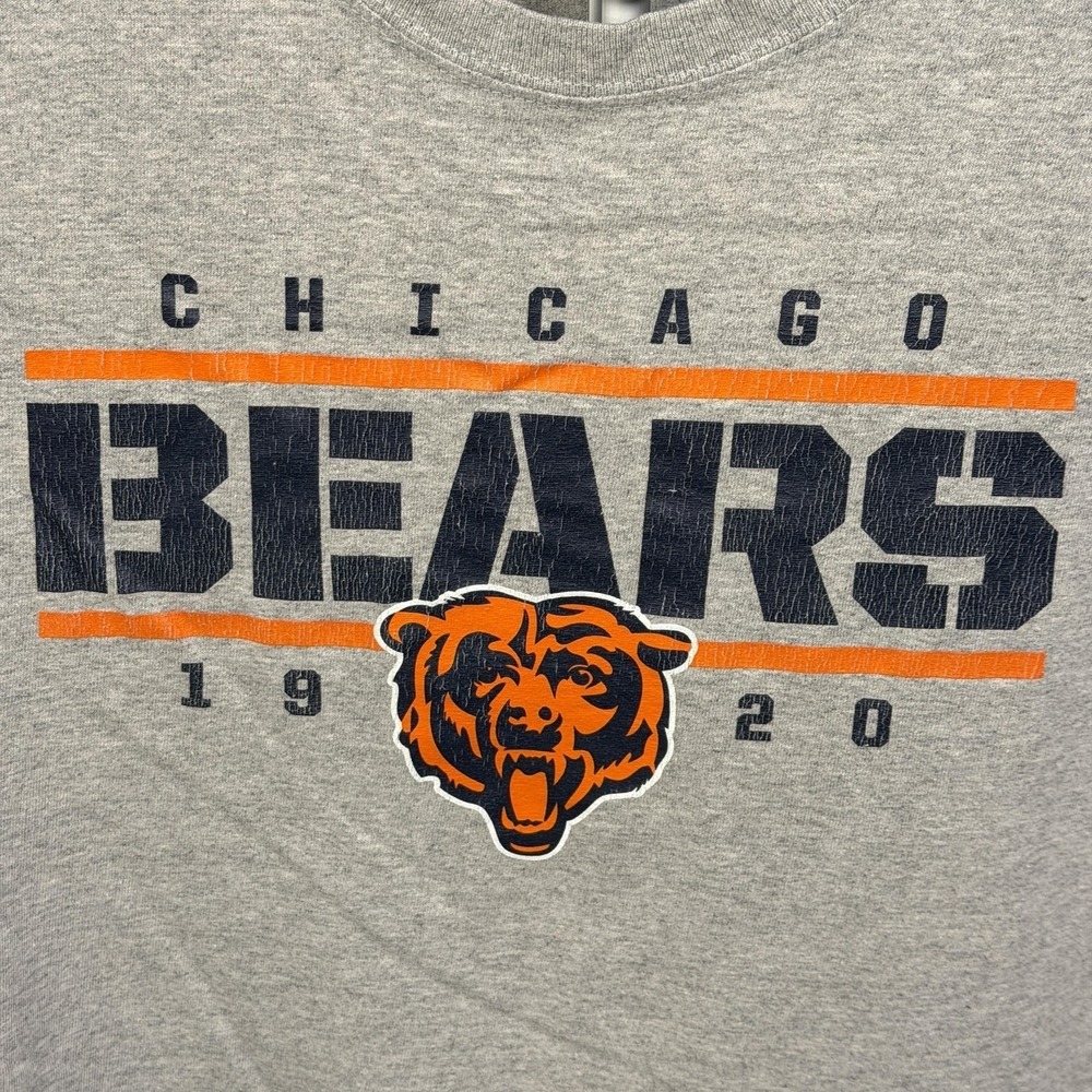 Chicago Bears Shirt Mens Aprox Large Gray NFL Football Graphic Tee Team Apparel - Picture 5 of 7